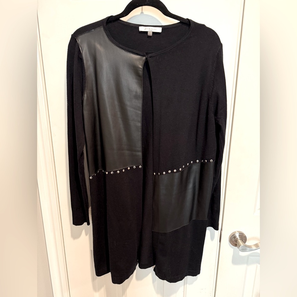 Long black cardigan